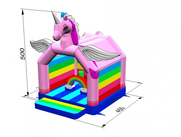 Unicorn Bouncy Castle The Madd Fun Company Hastings Hawkes Bay