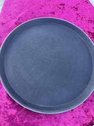 Tray, black, non-slip, 400mm wide